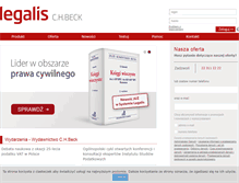 Tablet Screenshot of legalis.pl