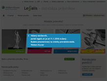 Tablet Screenshot of legalis.sk
