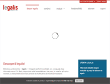 Tablet Screenshot of legalis.ro